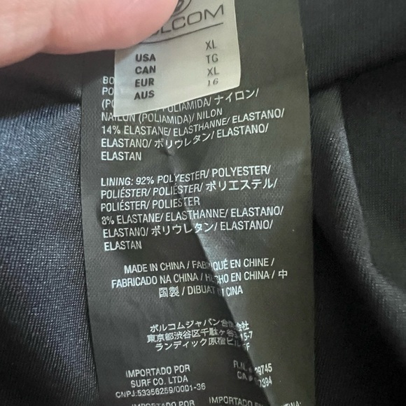 Volcom Black  Floral Swimwear - Picture 8 of 9